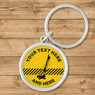 Construction Crane Keychain