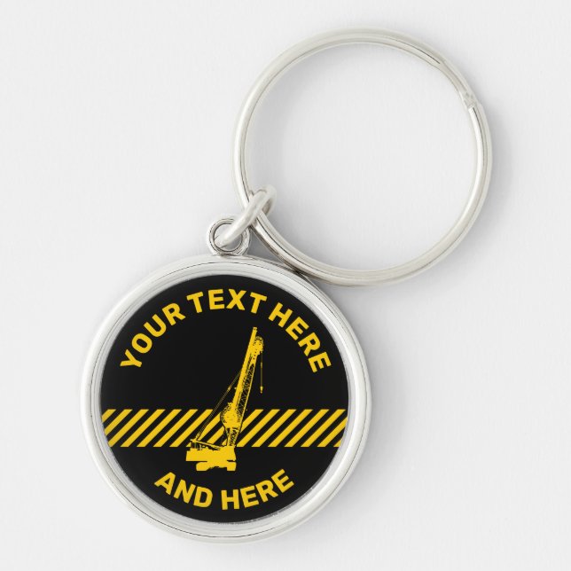 Construction Crane Keychain (Front)
