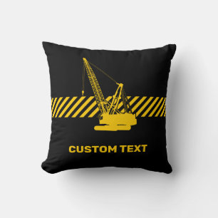Construction Crane Throw Pillow
