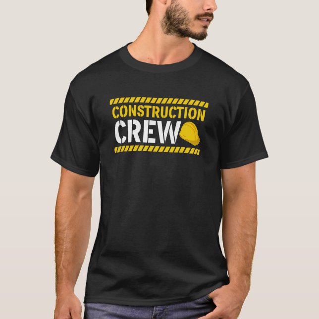 Construction Crew & Highway Worker T-Shirt (Front)