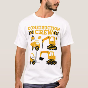 Construction Crew Worker Excavator Shirt Toddler 