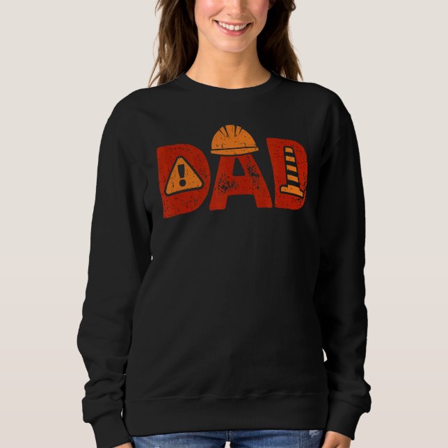Construction Dad Builder Mason Concrete Bricklayer Sweatshirt (Front)