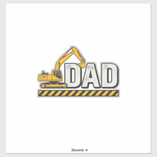 Construction Dad Excavator Vintage Shirt Design_1