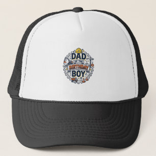 Construction Dad of the Birthday Boy Shirt Design_ Trucker Hat
