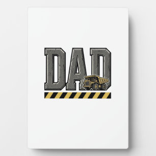 Construction Dad Vintage Engraving T-Shirt Design_ Plaque