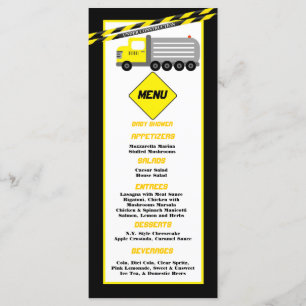 Construction de 25 cartes de menu