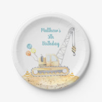 Construction Digger Dump Truck Birthday
