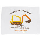 Construction Digger Valentine Favour Bags