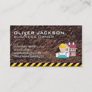 Construction Dirt Business Card