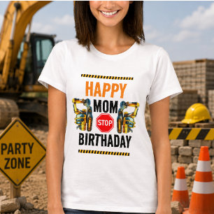 Construction Dump Truck 1st Birthday Party T-Shirt