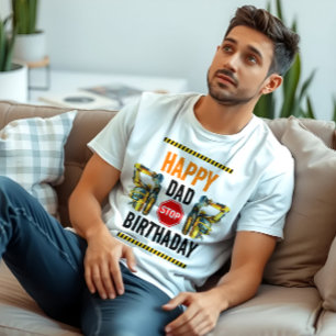 Construction Dump Truck 1st Birthday Party T-Shirt
