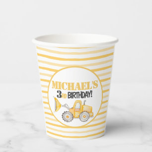 Construction Dump Truck Birthday Party Cups