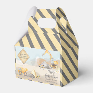 Construction Dump Truck Boy Baby Shower Favor Box