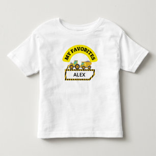 Construction Dump Truck custom name t-shirt