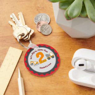 Construction Dump Truck Keychain