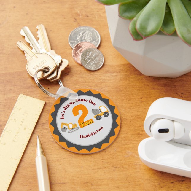 Construction Dump Truck Keychain (Desk)