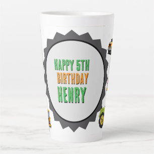 Construction Dump Truck Latte Mug