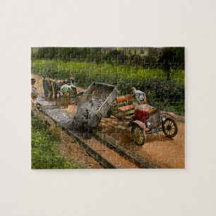 Construction - Dumping made easy 1925 Jigsaw Puzzle