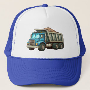 Construction/Earth mover/dump truck Baby Bodysuit Trucker Hat