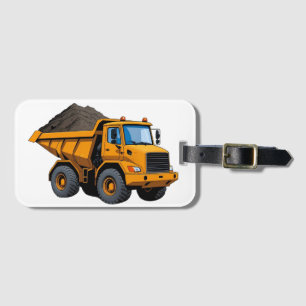 Construction/Earth Mover/dump truck Luggage Tag