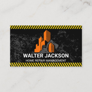 Construction Earth Mover   Property Buildings Business Card