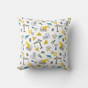 Construction Elements Throw Pillow