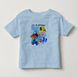 Construction Enfants 4e anniversaire T-shirts et c