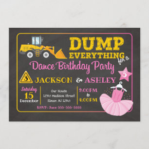 Construction et invitation commune d'anniversaire