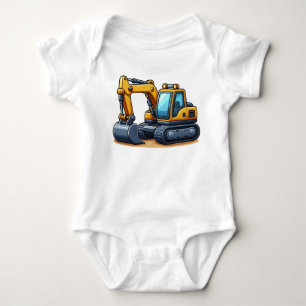 Construction/Excavator Baby Bodysuit