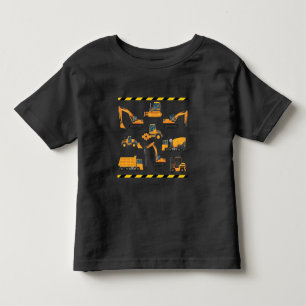 Construction Excavator operator Boy Kindergarten Toddler T-shirt