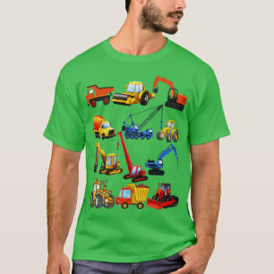 Construction Excavator Truck For Boys Girls Men An T-Shirt