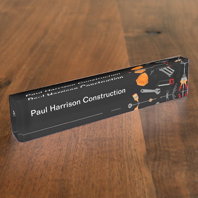 Construction Executive Design Nameplate (Side)