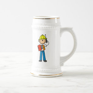 Construction Foreman T-shirts and Gifts Beer Stein