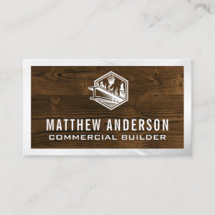 Construction   General Contractor   Blue Collar Business Card
