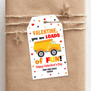 Construction Gift Tags, Classroom Valentine's Tag