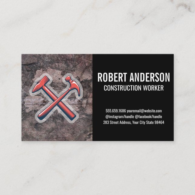 Construction | Hammer Icons Appointment Card