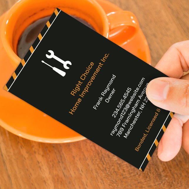 Construction Handyman Business Card (Creator Uploaded)