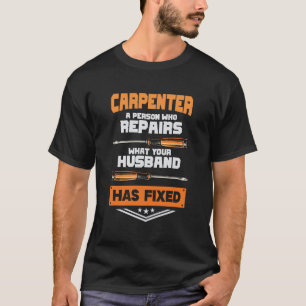 Construction Handyman Carpenter    Rustic Template T-Shirt
