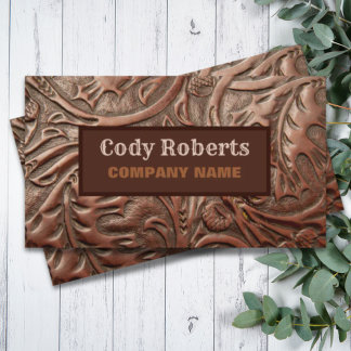 Construction Handyman Cowboy Country Western  Business Card