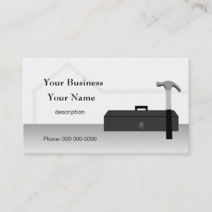 Construction Handyman Home Repair Roof Card