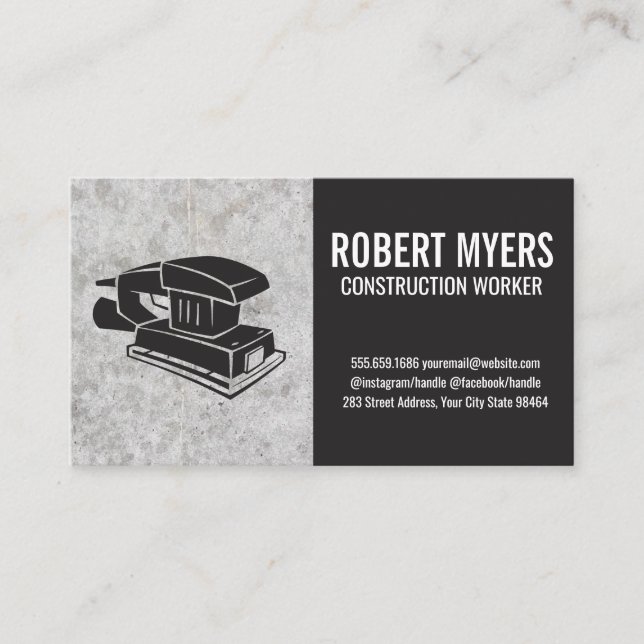 Construction | Hardware Sander Appointment Card (Front)