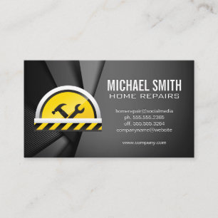 Construction Hardware Tools Abstract Panels Business Card