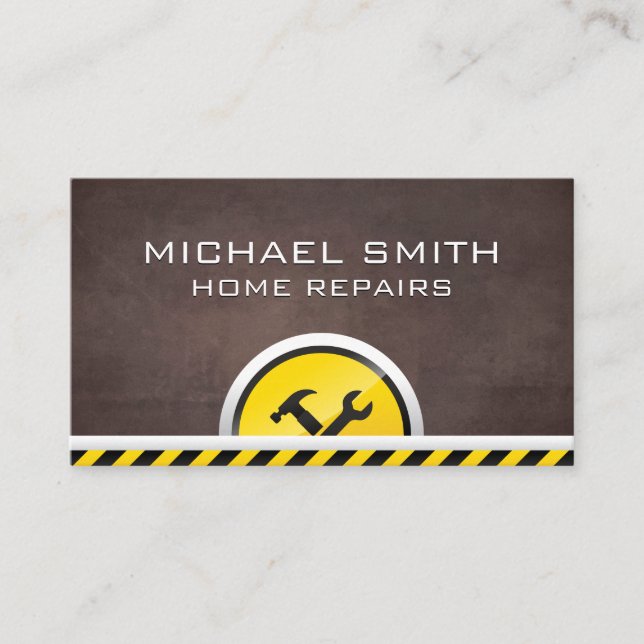 Construction Hardware Tools Business Card (Front)