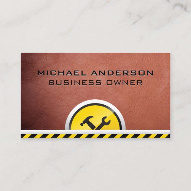 Construction Hardware Tools Business Card (Front)