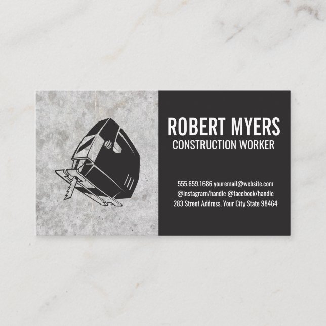 Construction | Hardware Tools Saw Appointment Card (Front)