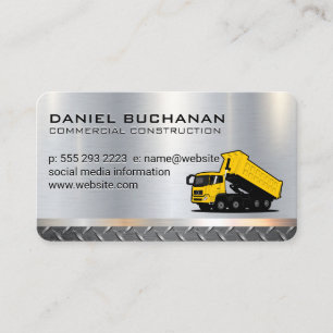 Construction   Heavy Machinery   Developer Business Card