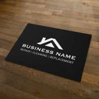Construction House Roof Logo Real Estate Black