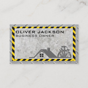 Construction Icons   Concrete and Steel  Business Card
