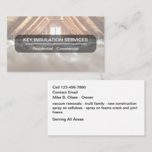 Construction Insulation Business Cards Modern 