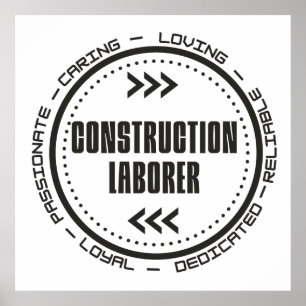 Construction Labourer Poster